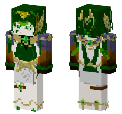 Nefer From Genshin Impact Minecraft Bedrock skin