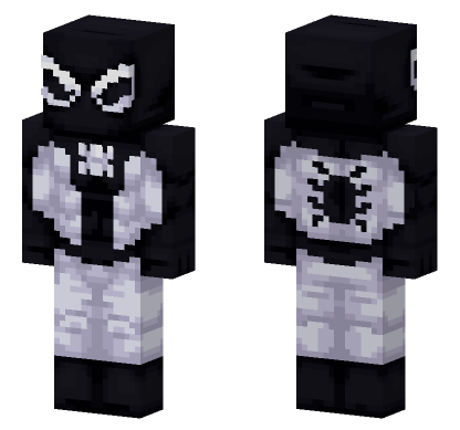 Negative Spider-Man Minecraft Bedrock skin
