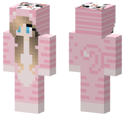 Neko Remake Girl Minecraft Bedrock skin