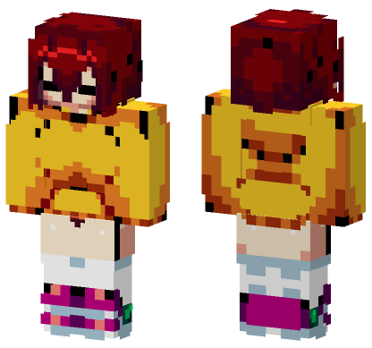 Nekogao Vanny Pixel Sprite Minecraft Bedrock skin