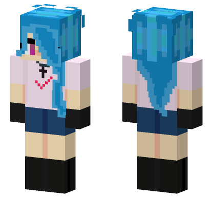 Neo Sky FNF Request Minecraft Bedrock skin