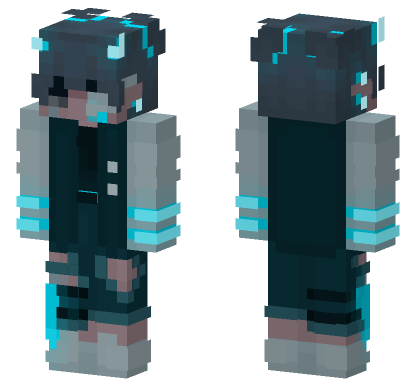 Neon Brother 6 Minecraft Bedrock skin