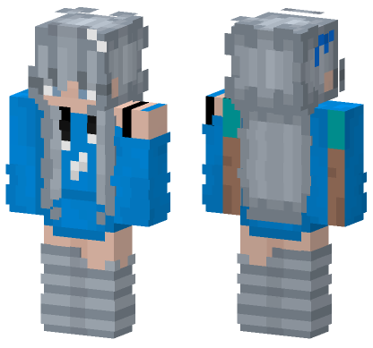 Neon Gamer New 3 Minecraft Bedrock skin