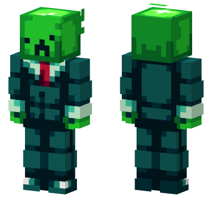 Neon Hacker Mob Minecraft Bedrock skin