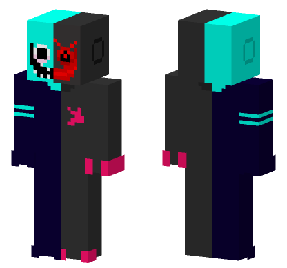 Neon Lemon Demon Skin Minecraft Bedrock skin