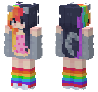 Neon Players Skin 1 Minecraft Bedrock skin
