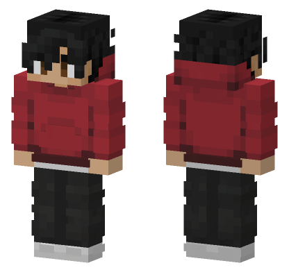 Neon Red Skin 3 Minecraft Bedrock skin
