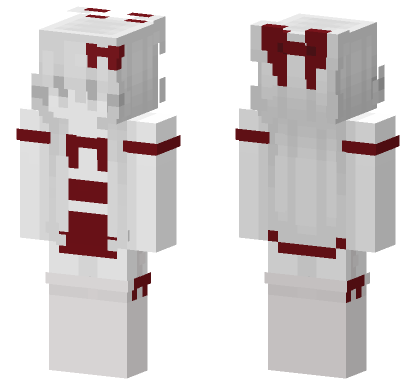 Neon Red Skin 4 Minecraft Bedrock skin