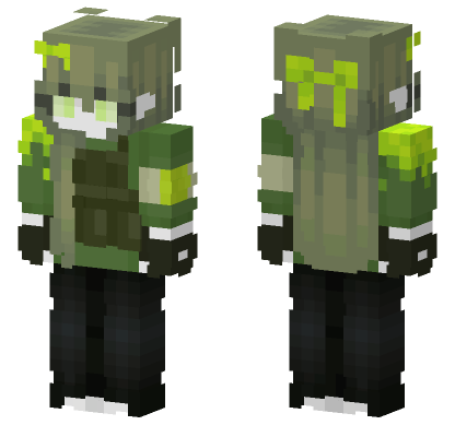 Neon Toxic Skin 6 Minecraft Bedrock skin