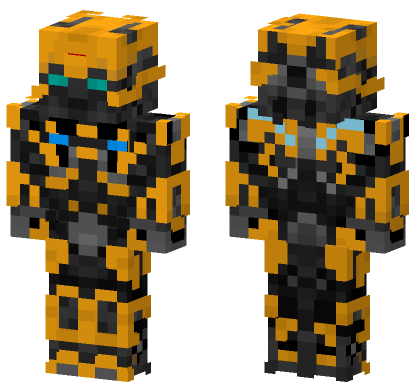 Neon Transformers Skin 2 Minecraft Bedrock skin