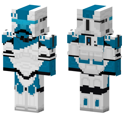Nettuno Stratos Squad Clone Commando Minecraft Bedrock skin