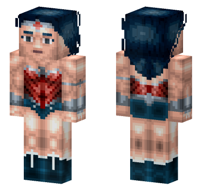 New 52 Wonder Woman Minecraft Bedrock skin