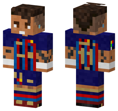 Ney Jr Footballer Minecraft Bedrock skin