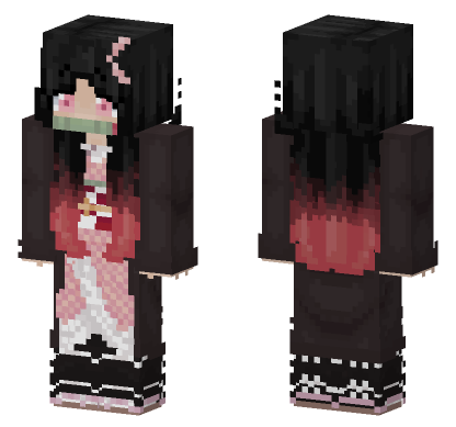 Nezuko Chan Minecraft Bedrock skin
