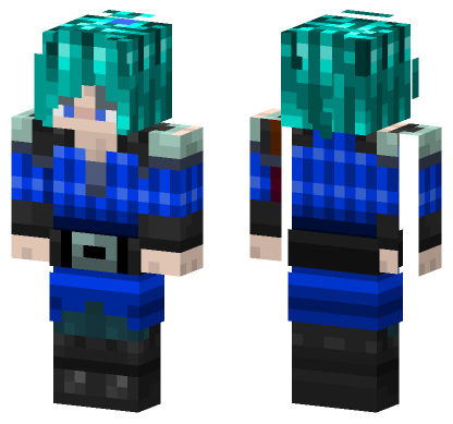Nico Blue Outfit Minecraft Bedrock skin