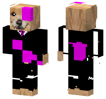 Nicodog19 Corrupted Dog Minecraft Bedrock skin