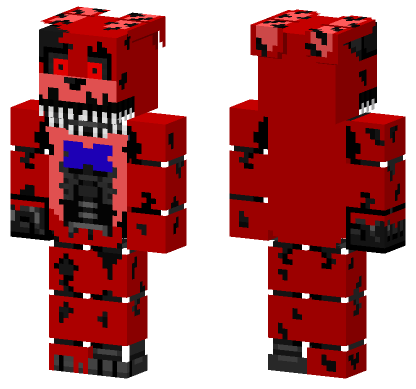 Nightmare Bonfoxy Minecraft Bedrock skin