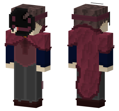Nightmare Damaged Glitchverse Minecraft Bedrock skin
