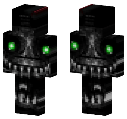 Nightmare Endo FNAF 2 Minecraft Bedrock skin