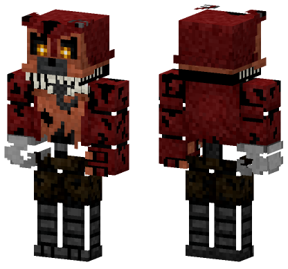 Nightmare Foxy Minecraft Bedrock skin