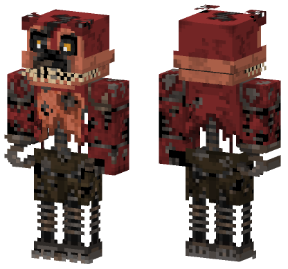 Nightmare Foxy 5695774 Minecraft Bedrock skin