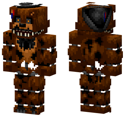Nightmare Freddy Minecraft Bedrock skin