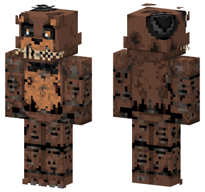 Nightmare Freddy Minecraft Bedrock skin