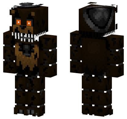 Nightmare Freddy Minecraft Bedrock skin