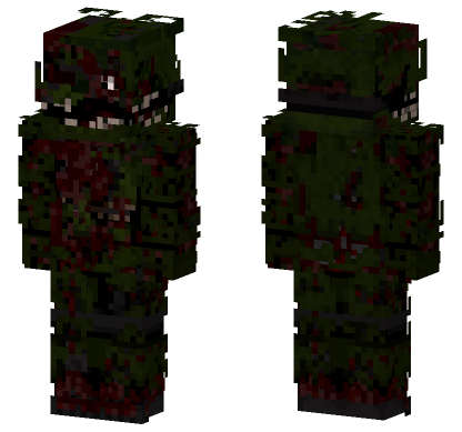 Nightmare Springtrap Minecraft Bedrock skin