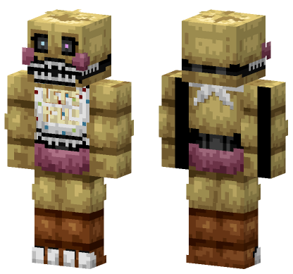 Nightmare Toy Chica Minecraft Bedrock skin