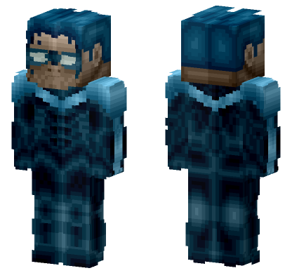 Nightwing Blue Suit Minecraft Bedrock skin