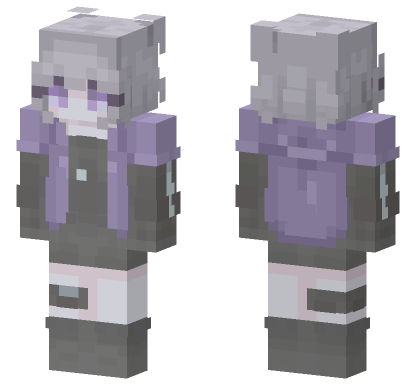 Nika Aesthetic Minecraft Bedrock skin