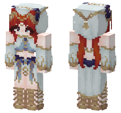 Nilou Genshin Impact Sumeru Minecraft Bedrock skin