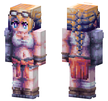 Nina Oc Hd Edition Minecraft Bedrock skin