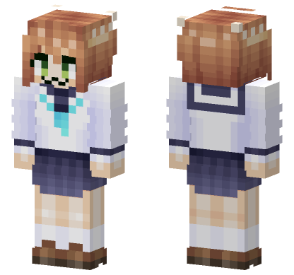 Nokotan2 School Uniform Minecraft Bedrock skin