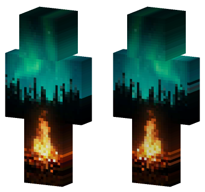 Northern Bonfire Minecraft Bedrock skin