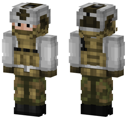 Norwegian Army Soldier Minecraft Bedrock skin