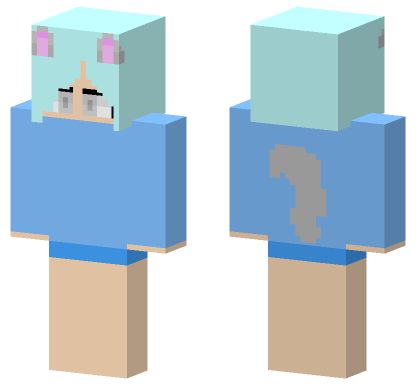 Not A Good Blind Wolf Minecraft Bedrock skin