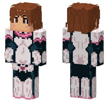 Ochaco Uraraka Season 1 Minecraft Bedrock skin