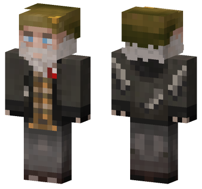 Old Wizard With Beard Minecraft Bedrock skin
