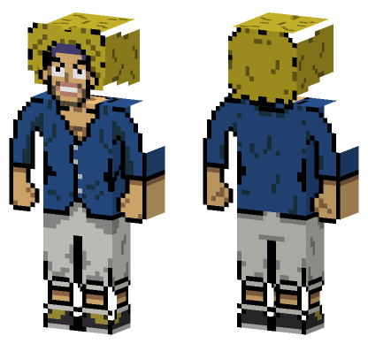 One Piece Yasopp Pretimeskip Minecraft Bedrock skin
