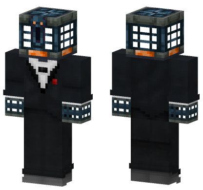 Open Vault Tuxedo Man Minecraft Bedrock skin