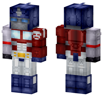 Optimus Prime Energon Minecraft Bedrock skin