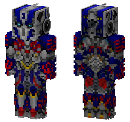 Optimus Prime Transformers 4 Minecraft Bedrock skin