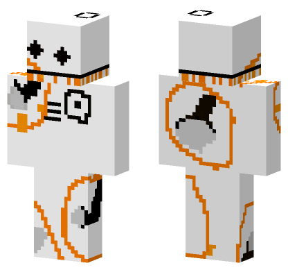 Orange And Black Outfit Minecraft Bedrock skin
