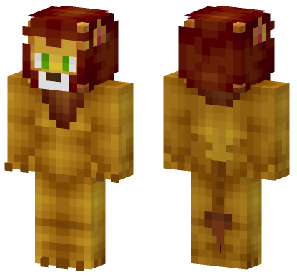 Orange Cat Skin Minecraft Bedrock skin