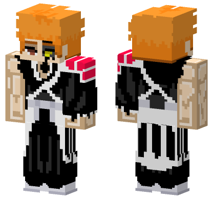 Orange Haired School Uniform Minecraft Bedrock skin