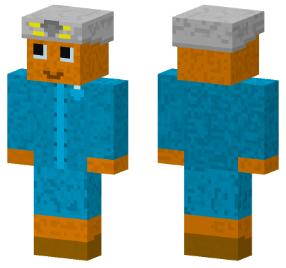Orange Pilot Skin Minecraft Bedrock skin