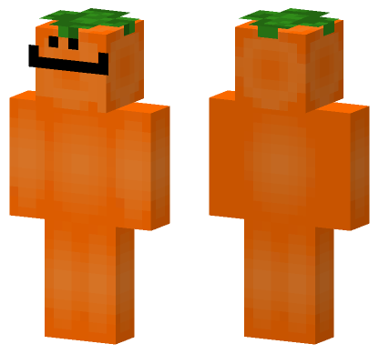 Orange Skin Minecraft Bedrock skin