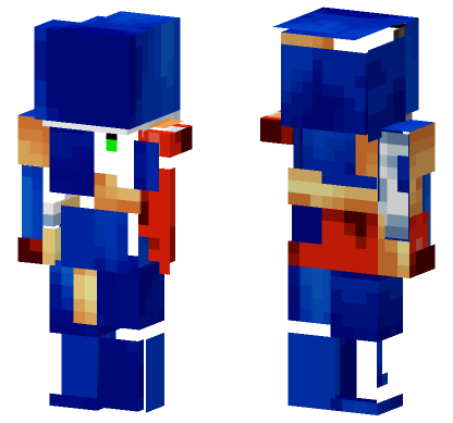Outcome Memorys Sonic Minecraft Bedrock skin